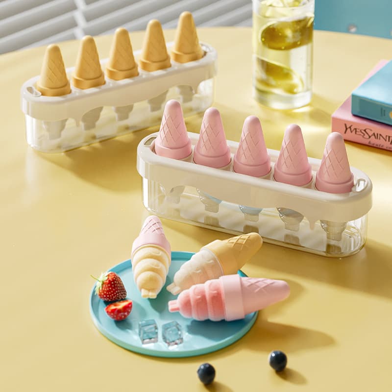 Waffle Cone Ice Cream Mold DIY Ice Cream Popsicle Ice Cube Tray Ice Ball Mold