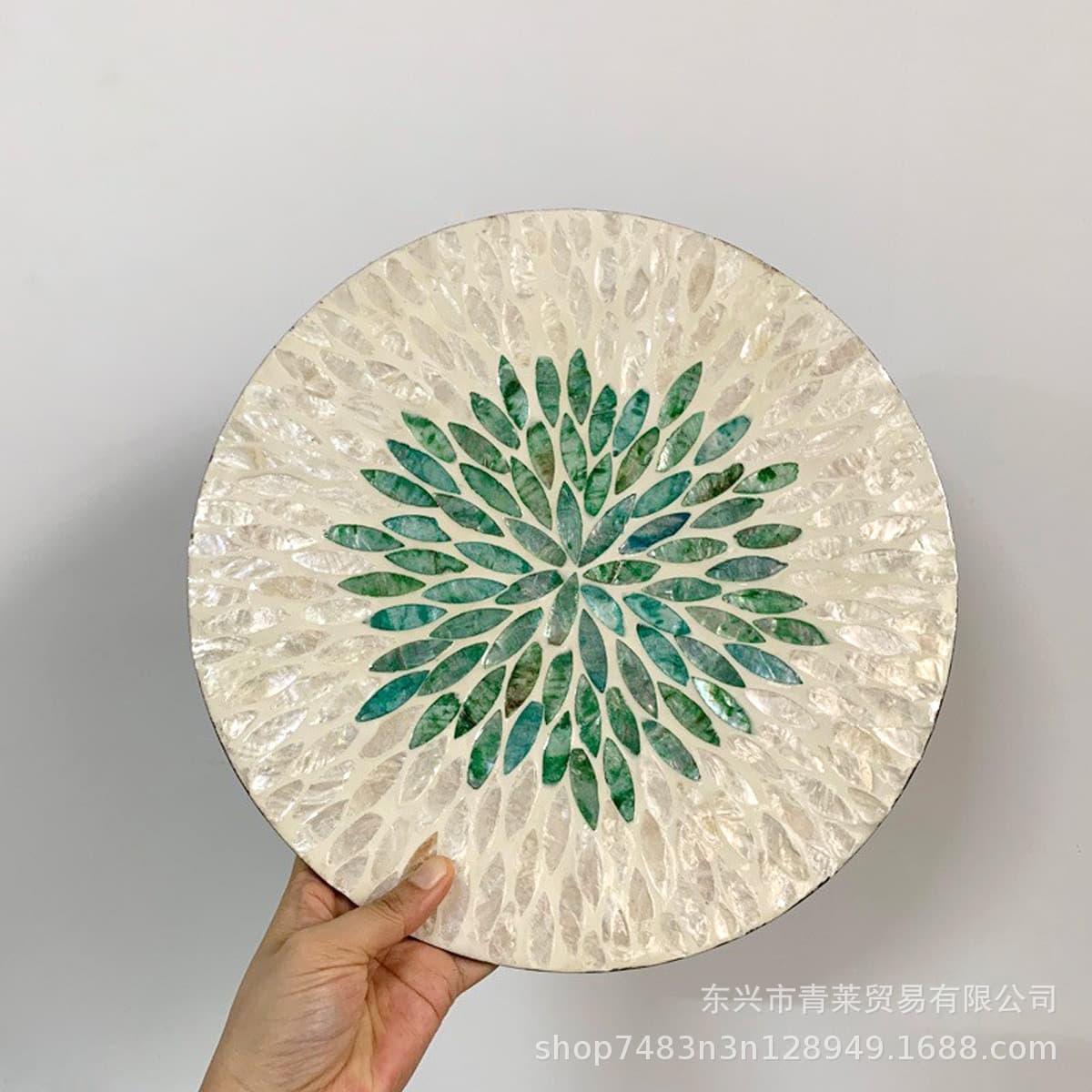 American ins style insulated placemat creative shell table mat high-end light luxury round western placemat household tray