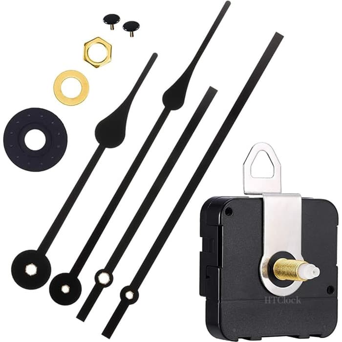 Long axis quartz movement with 2 sets of long clock hands DIY large wall clock repair and replacement accessories quartz clock movement with hands
