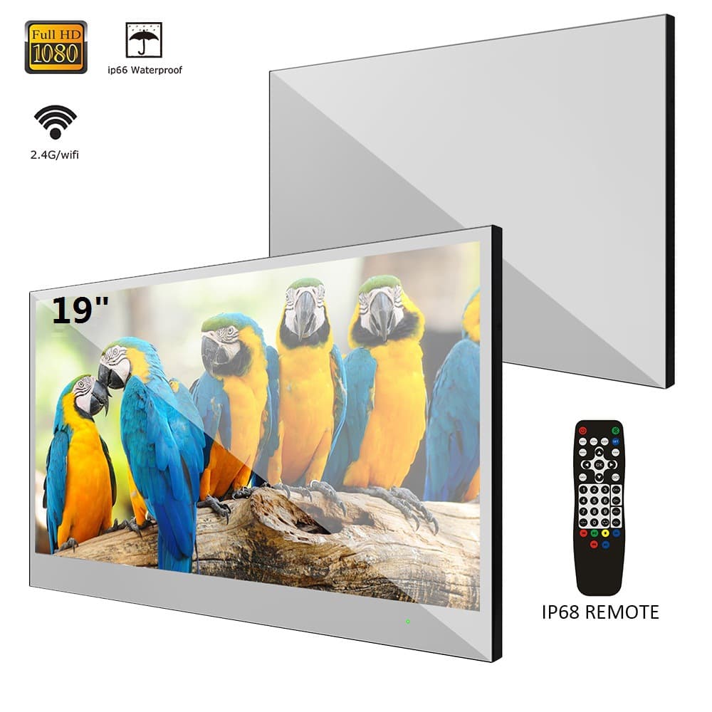 Smart bathroom TV mirror Android waterproof display ultra HD WiFi magic mirror Bluetooth custom kitchen