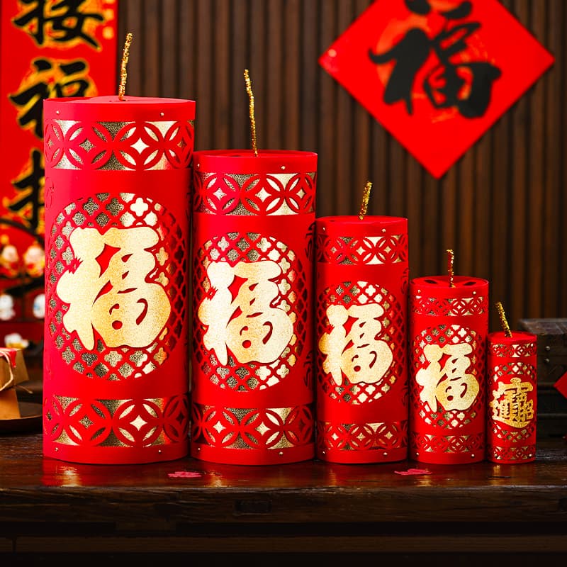 2025 New Year Pile Firecracker Decorations for Mall Displays, Spring Festival Scene Setup Supplies