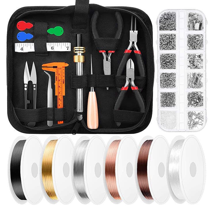 Jewelry Wire Making Supplies Kit Jewelry Tool Set Pliers for DIY Jewelry Repair Beading