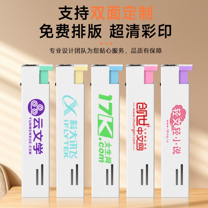 Factory Direct Metal Windproof Lighter Durable Custom Advertising Printing Household Disposable Lighter Wholesale