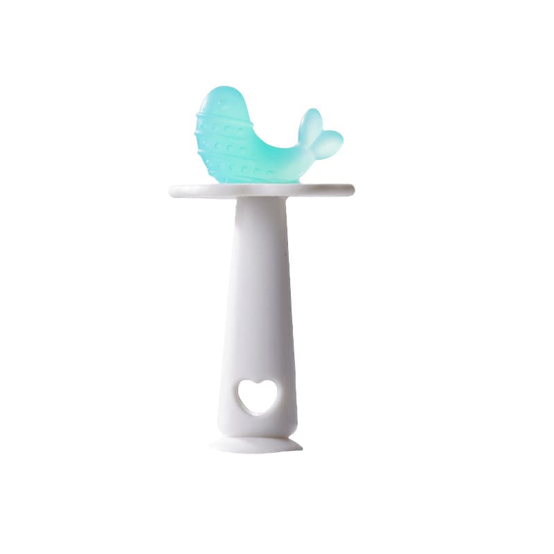 Baby Teething Stick Food-Grade Silicone Teether for Infants, Prevent Finger Sucking, Boilable, Fruit-Shaped, Handheld, Chew-Resistant