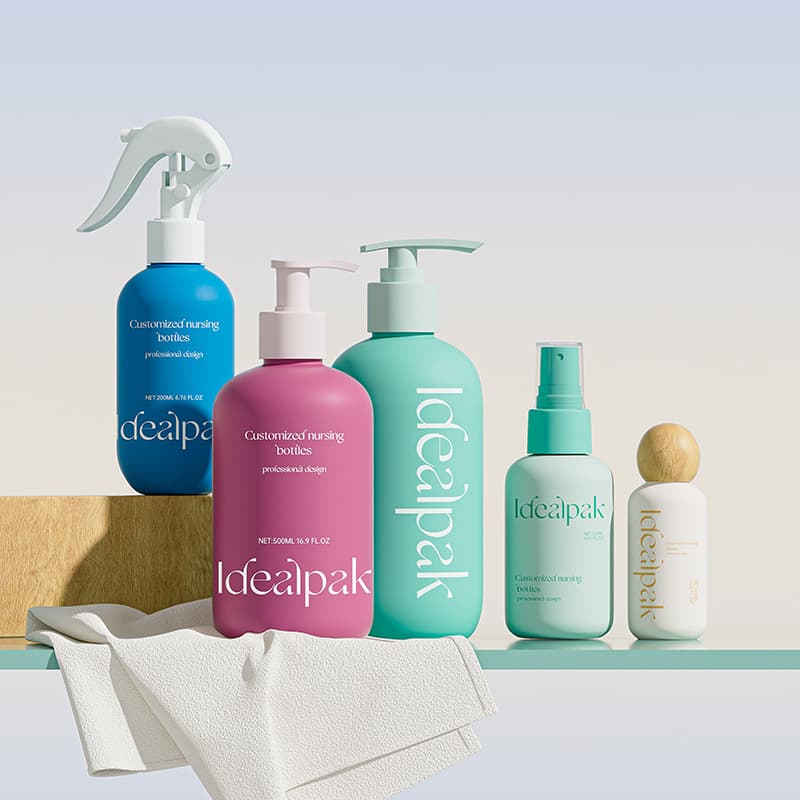Gradient High Appearance Shower Bottle Packaging 500ml Capacity Press Cream Bottle Round Shoulder Shampoo Bottle Empty Bottle
