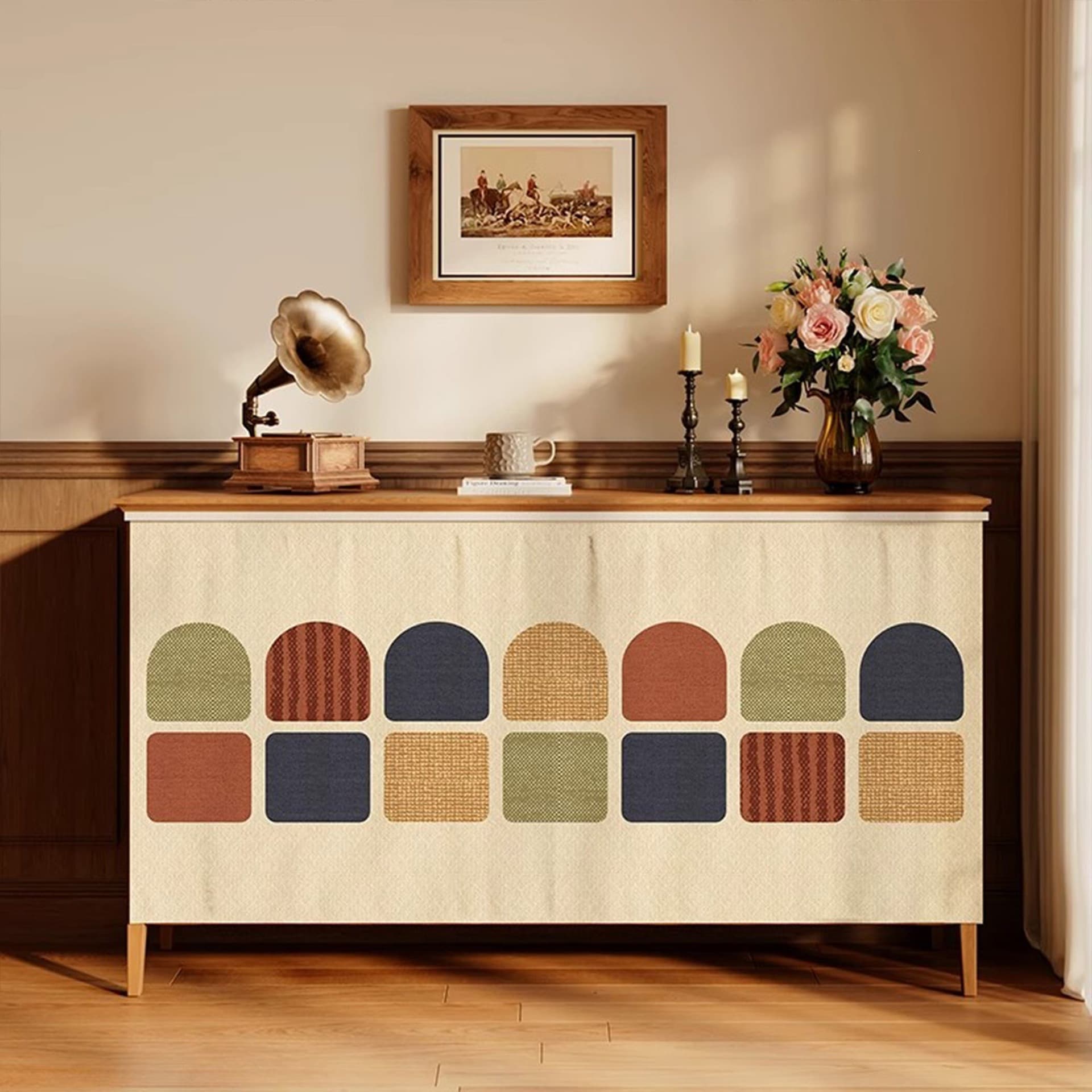 American simple cabinet blocking curtain without punching ugly curtain cabinet door blocking curtain cabinet sundry curtain hanging curtain