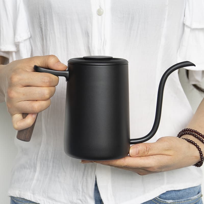 Fine Spout Pour-Over Coffee Pot, 304 Stainless Steel Drip-Style Home Kettle for Drip Coffee