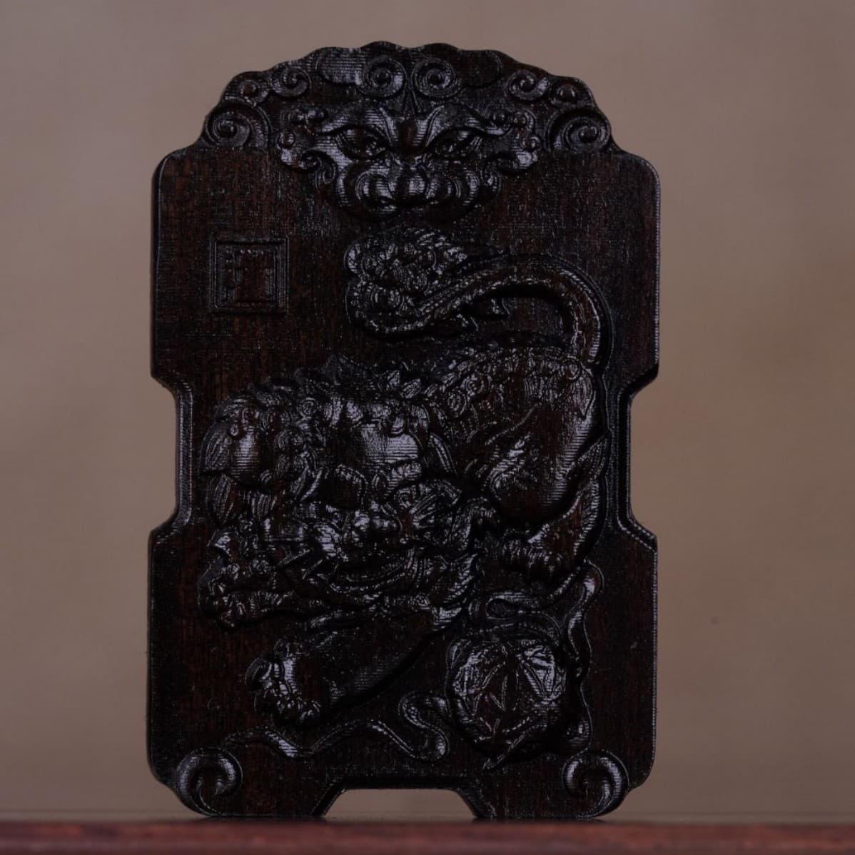 Agarwood Pixiu pendant, carved Qilin pendant, agarwood dragon pendant, car ornament.