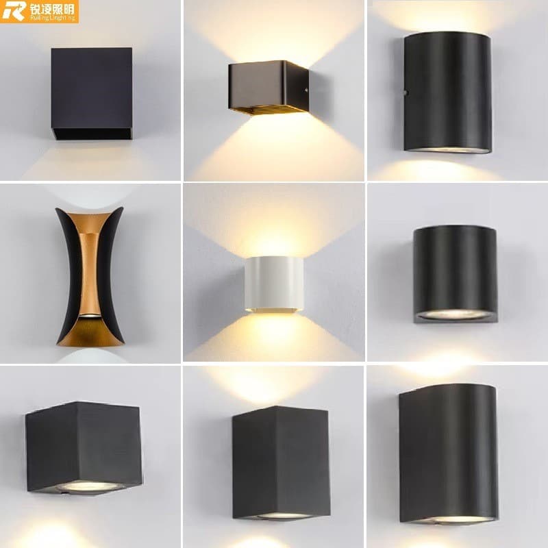 Ruiling Outdoor Wall Light Modern Simple Up-Down Illumination Outdoor Double-Head Courtyard Waterproof Wall Lamp