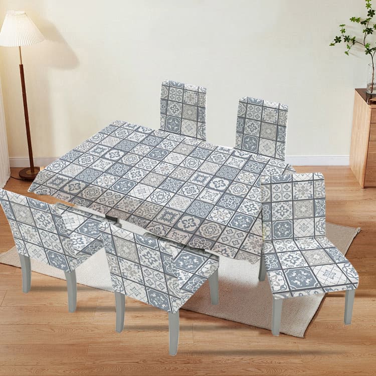 Tablecloth coffee table tablecloth fabric rectangular dining tablecloth chair cushion chair cover suit lace chair cover cover simple modern