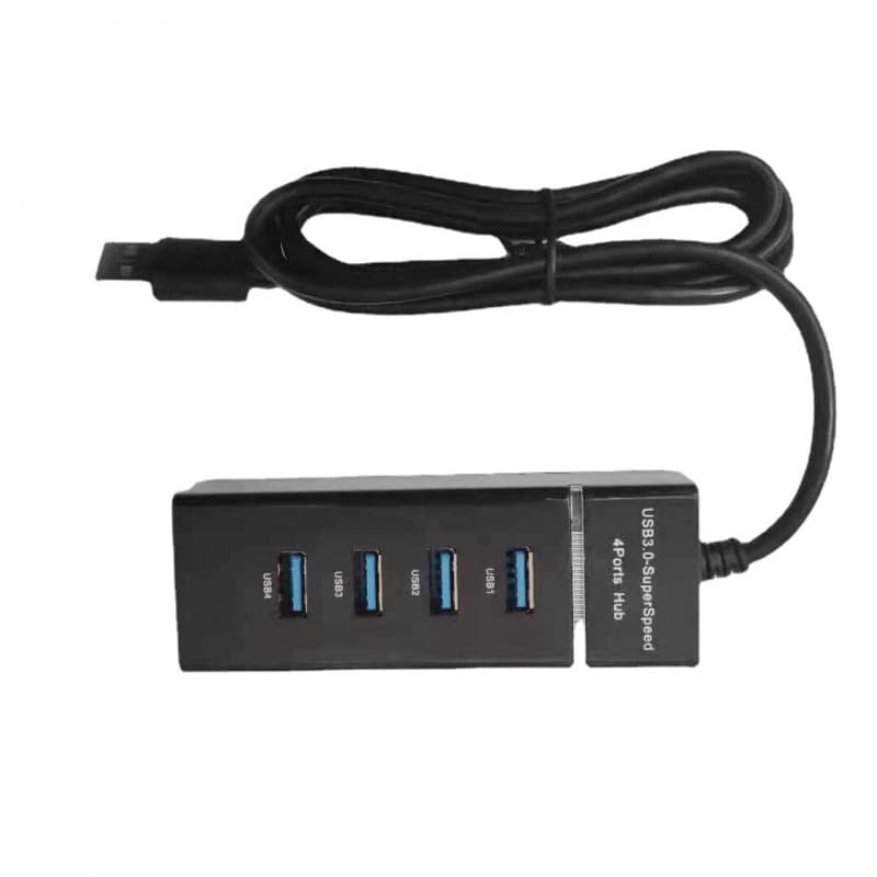 USB 3.0 7-Port and 4-Port Hub Splitter for Notebook and Desktop, 1.2 Meters Long