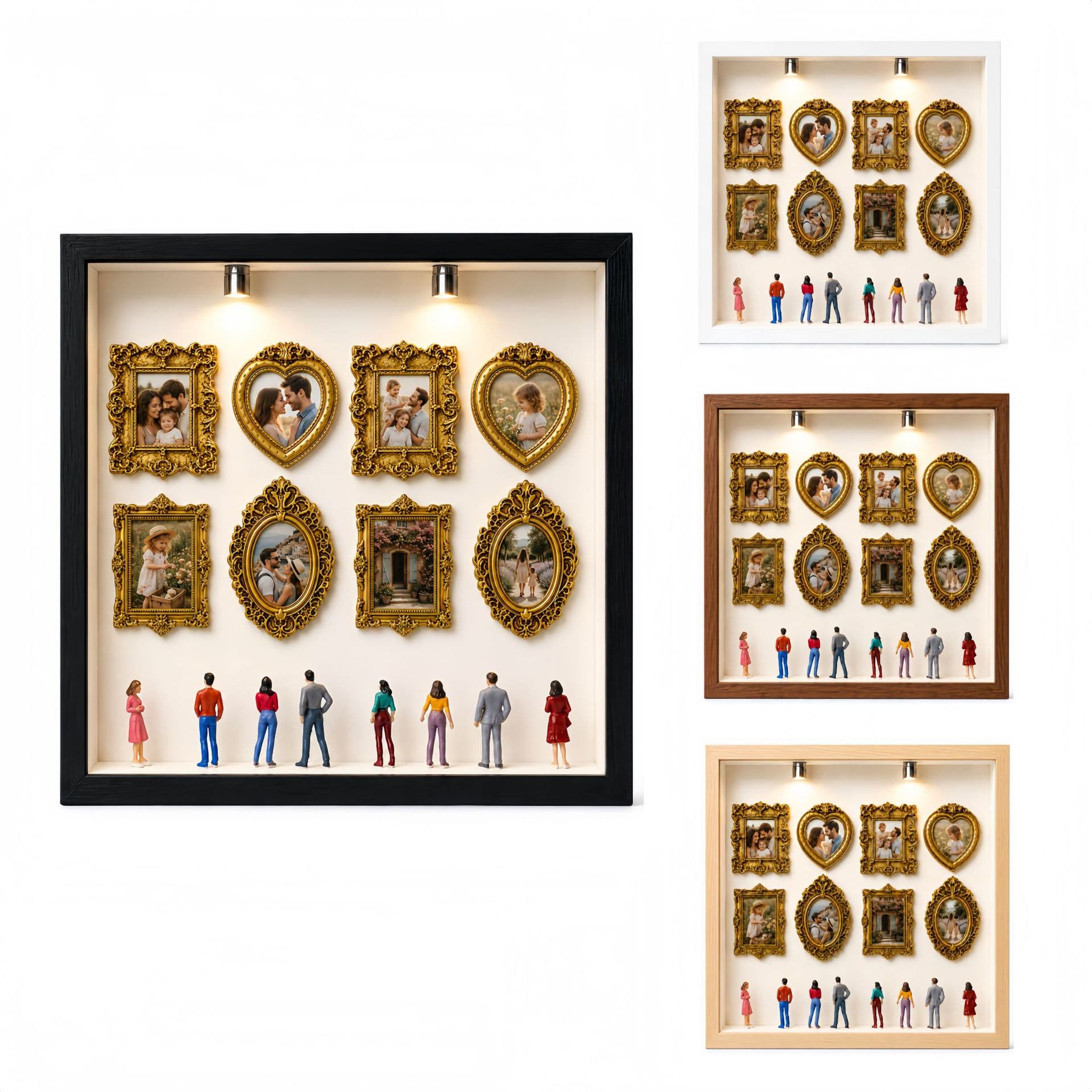 DIY Mini Museum Silhouette Box Frame Gift