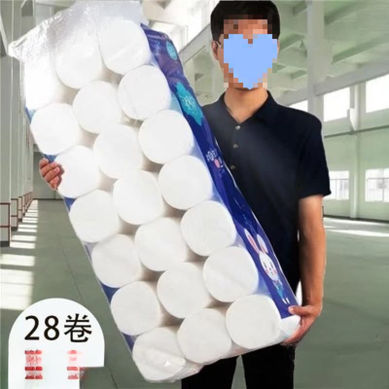 Bulk wholesale of roll toilet paper, virgin wood pulp, coreless rolls for household use, by the case, quantity equals rolls