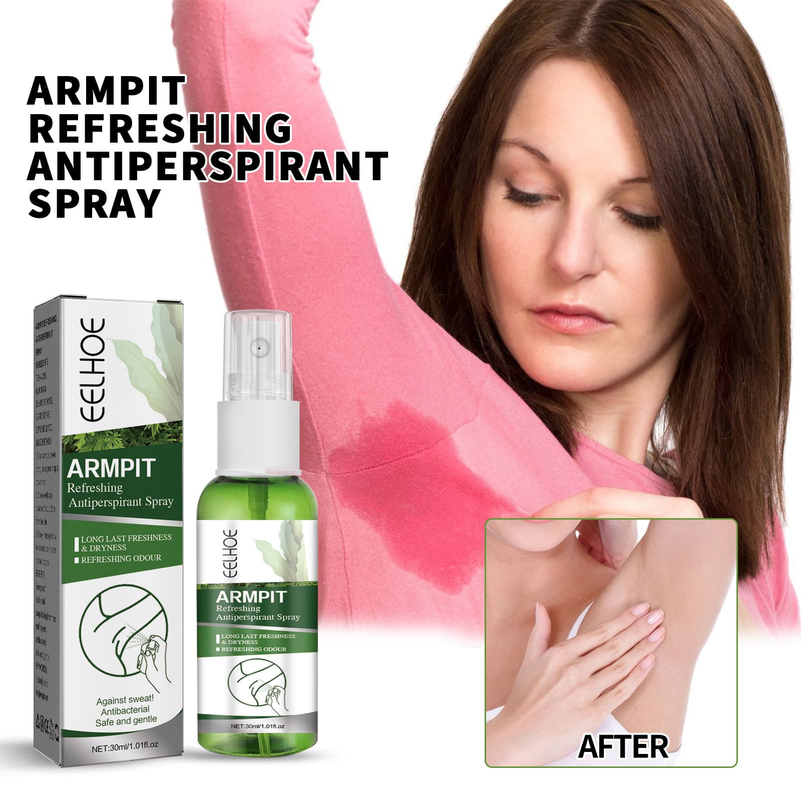 EELHOE Odor-Neutralizing Underarm Lotion, Underarm Cleansing and Odor Removal, Long-lasting Fragrance, Gentle and Non-irritating
