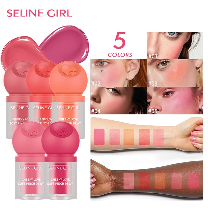 Cross-border Sailinger Contour Liquid Blush Matte Finish Brightening Color Blush Stick 5 Colors Blush Cream