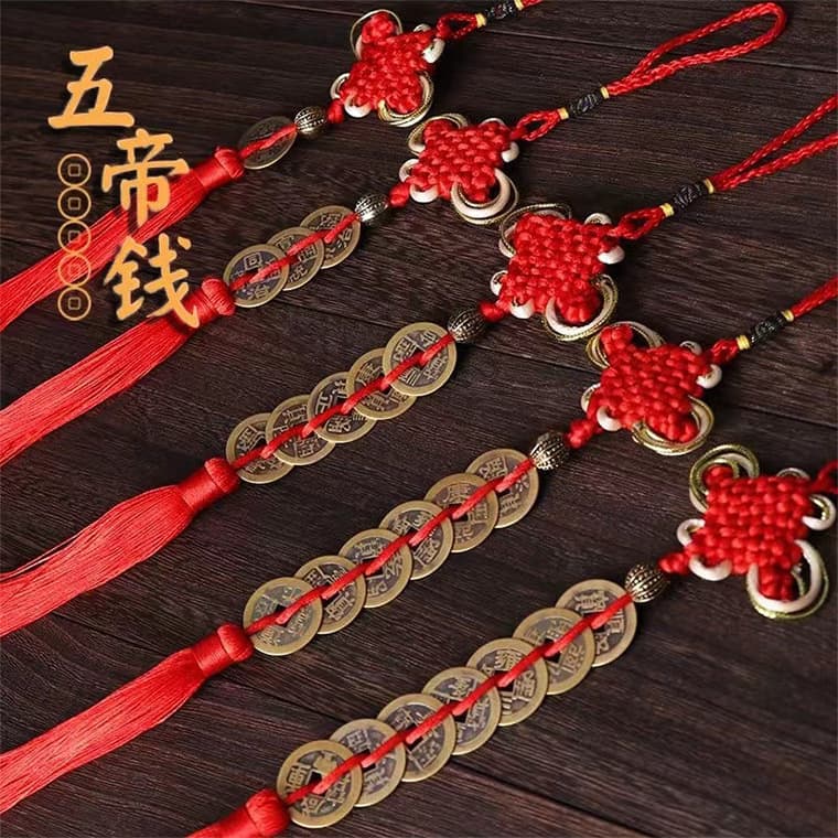 Brass Five Emperor Coins Pendants, Plum Blossom Ten Emperor, Five/Six/Eight/Ten Emperor Antique Coin Pendants Wholesale