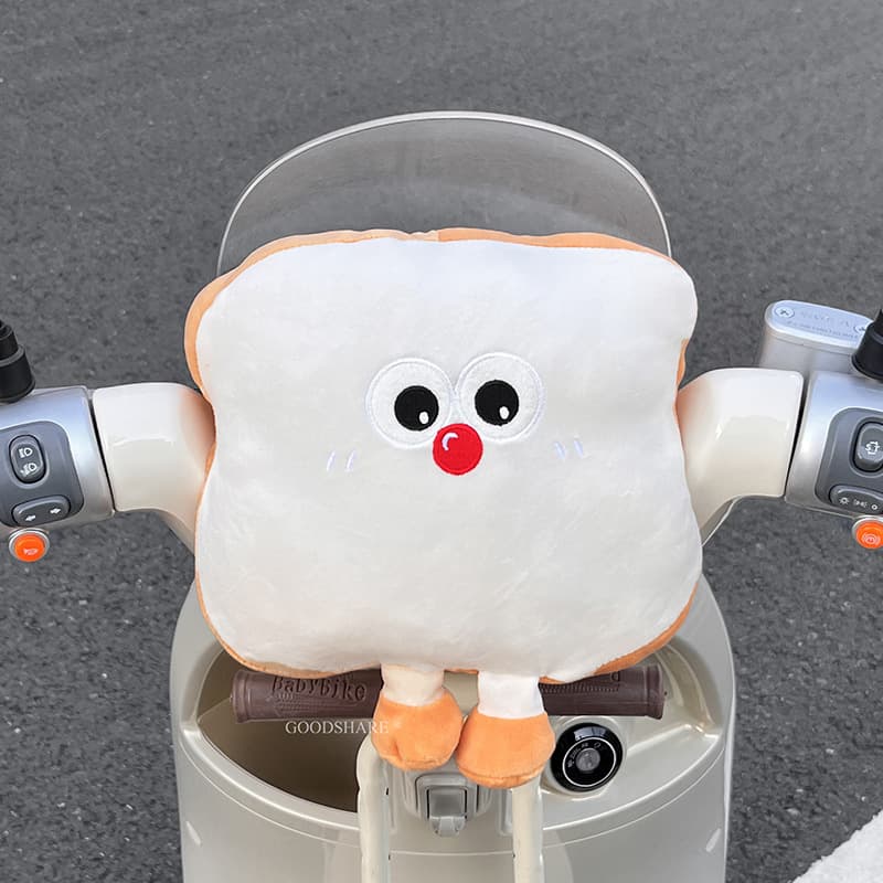 Soft Headrest Bumper Pad for Electric Scooter Front Seat, Cartoon Cute Child Head Impact Protection Cushion