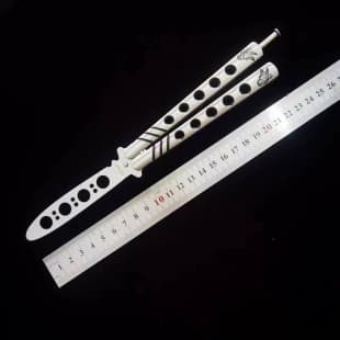 Training Balisong Knife Bearing Maintenance-Free Butterfly Knife Practice Tool Unsharpened 309
