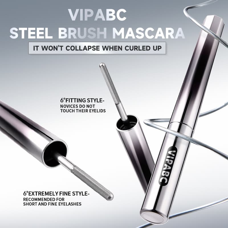 Cross-border Hot Product VIPABC Small Steel Tube Mascara, Streamer Style Mascara, Lengthening, Curling, Long-lasting Mascara
