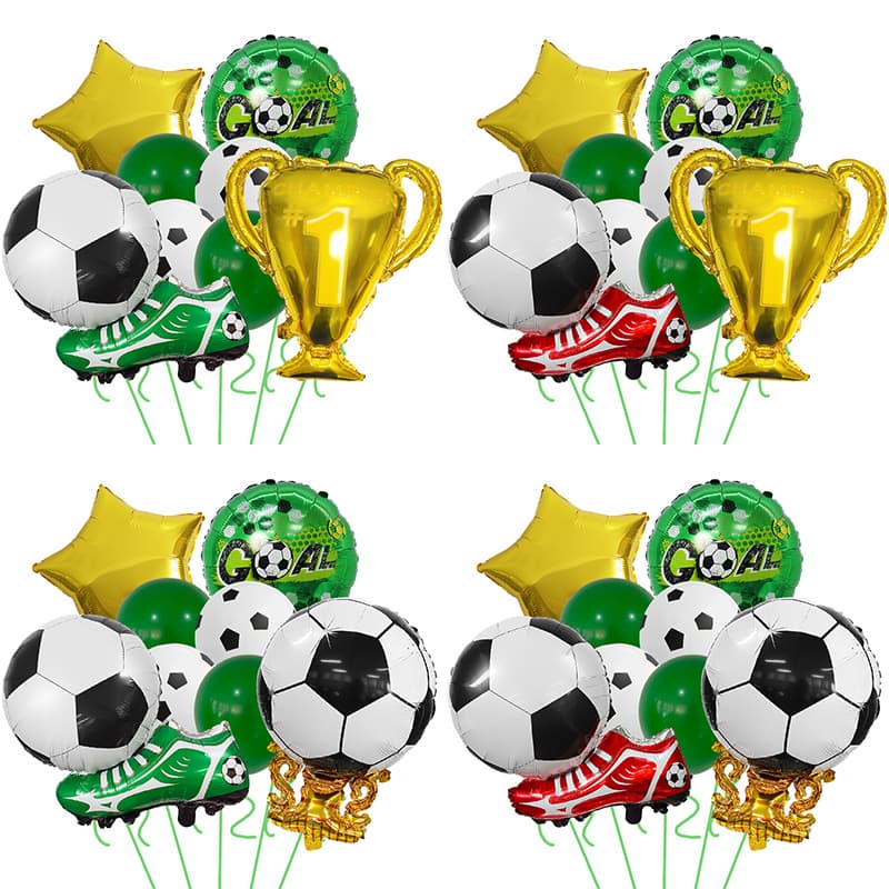 Amazon New World Cup Football Balloon Decoration Champion Trophy Football Shoe Balloon Background Party Setup
