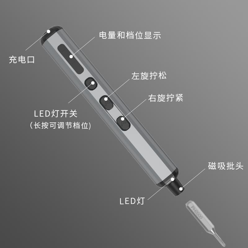 68-in-1 Rechargeable Electric Screwdriver, Adjustable Speed, Phone Tablet Home Disassembly Tool Repair Kit
