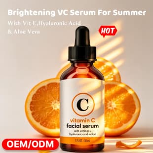 Cross-border AHA Niacinamide VC Brightening Serum Amazon TK Hot Selling Vitamin C Serum Facial Moisturizer