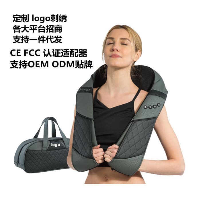 Cross-border Smart Electric Vehicle Home Cervical Massager Massage Shawl Deep Kneading Heat Lumbar Massager