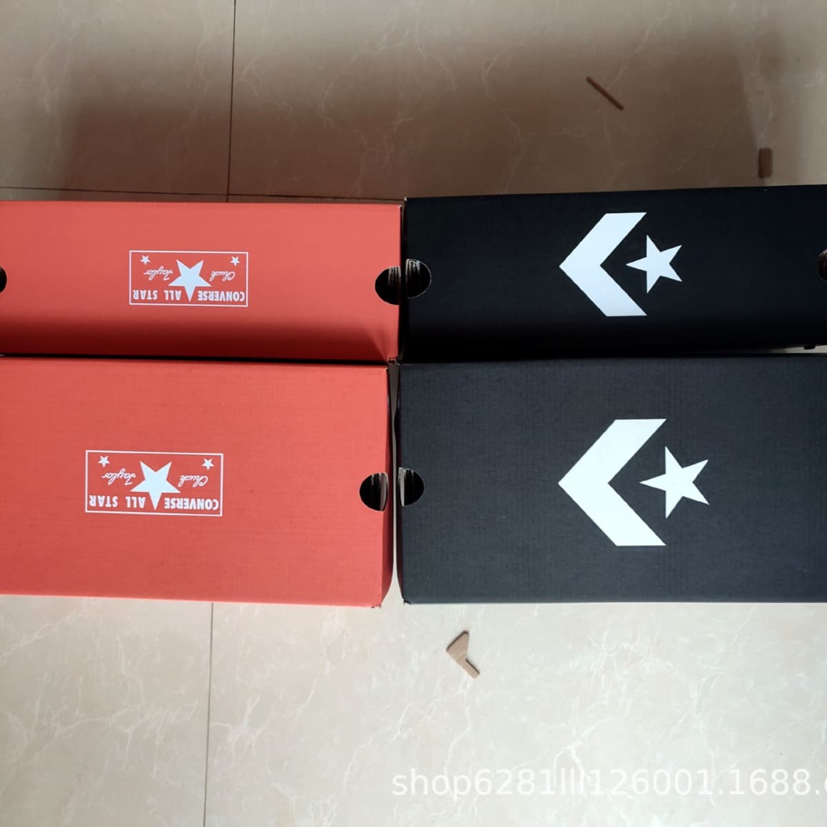 Conestar All Star Classic Edition Red Black Shoe Box Large And Small Storage Box Retro Style Paperboard Box for Organizer