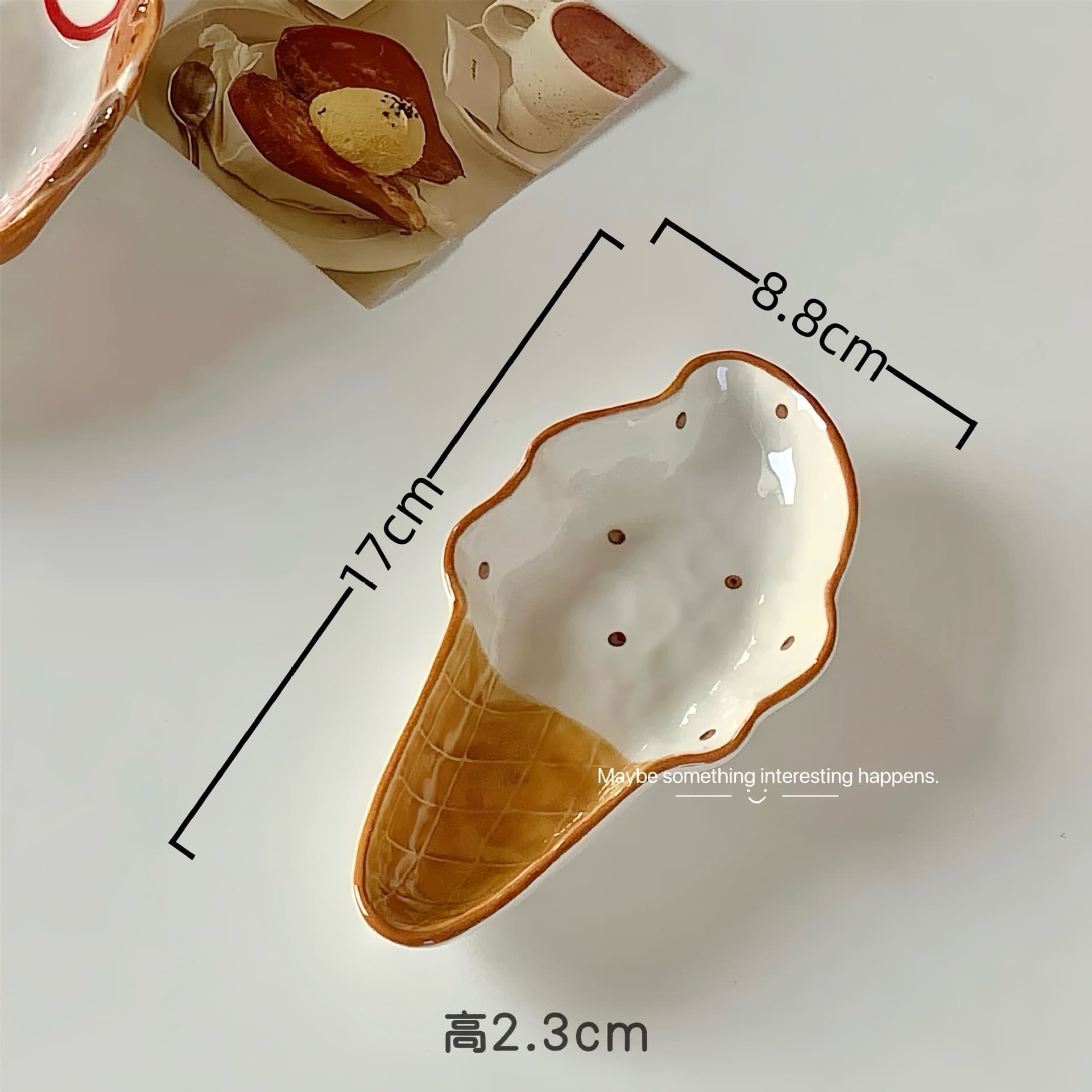 Trendy Ceramic Plate Ins Style High Aesthetic Underglaze Color Salad Plate Deep Soup Plate Premium Breakfast Plate Dessert Plate