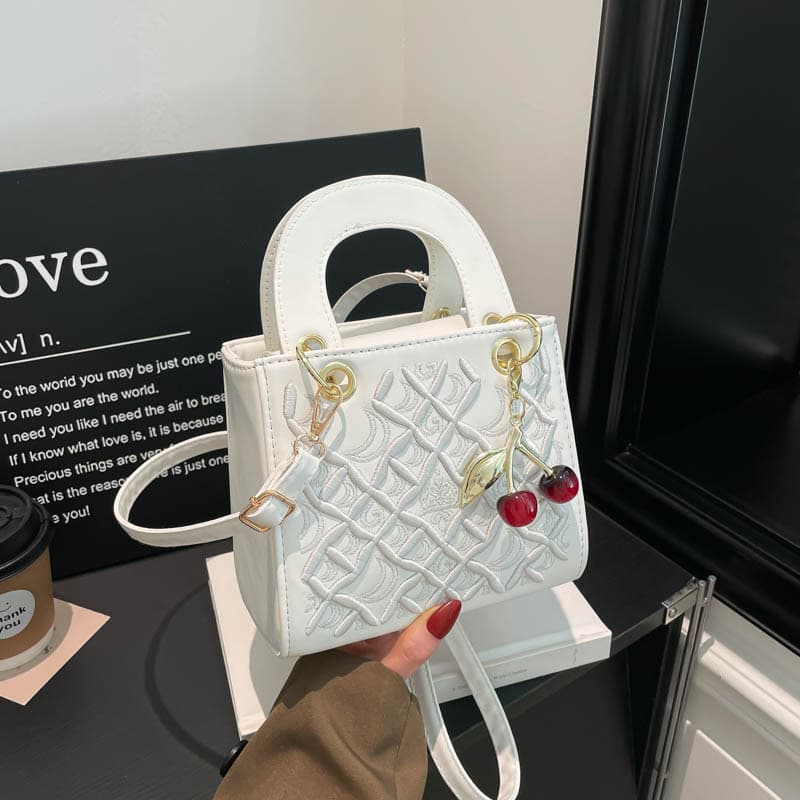 Popular portable small square bag for women 2026 new style western style niche ins design simple trendy fashion casual bag