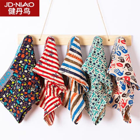 Men's Cotton Breathable Printed Shorts Trendy Four-Cornered Underwear Summer Comfortable Shorts
