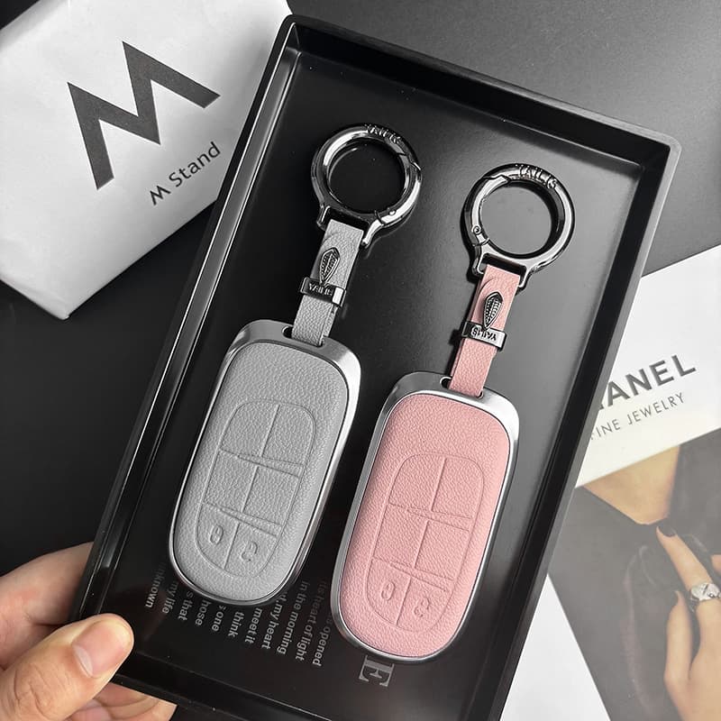 Compatible with Jeep Compass Key Case, Cherokee, Renegade, Grand Cherokee, Commander Key Cover Buckle Shell