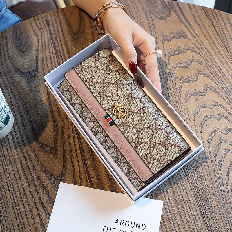 Women's Wallet 2026 New Style Fashion Long Leather Card Holder Minimalist Design Multi-Card Slot Large Capacity Purse