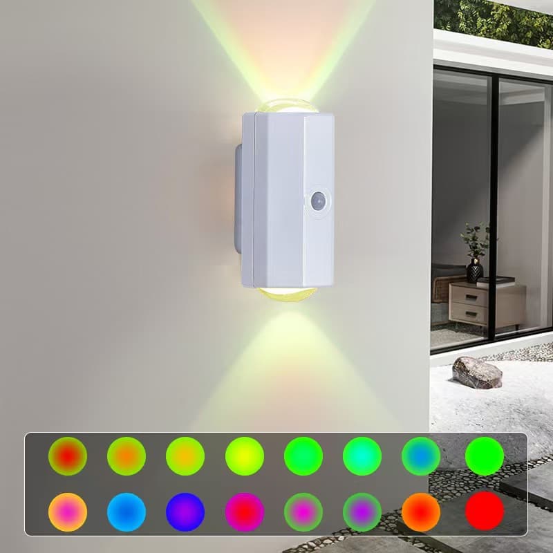 Cross-border Rechargeable Motion-sensor Wall Light, Magnetic Wireless No-drill Octagonal Indoor Wall Lamp