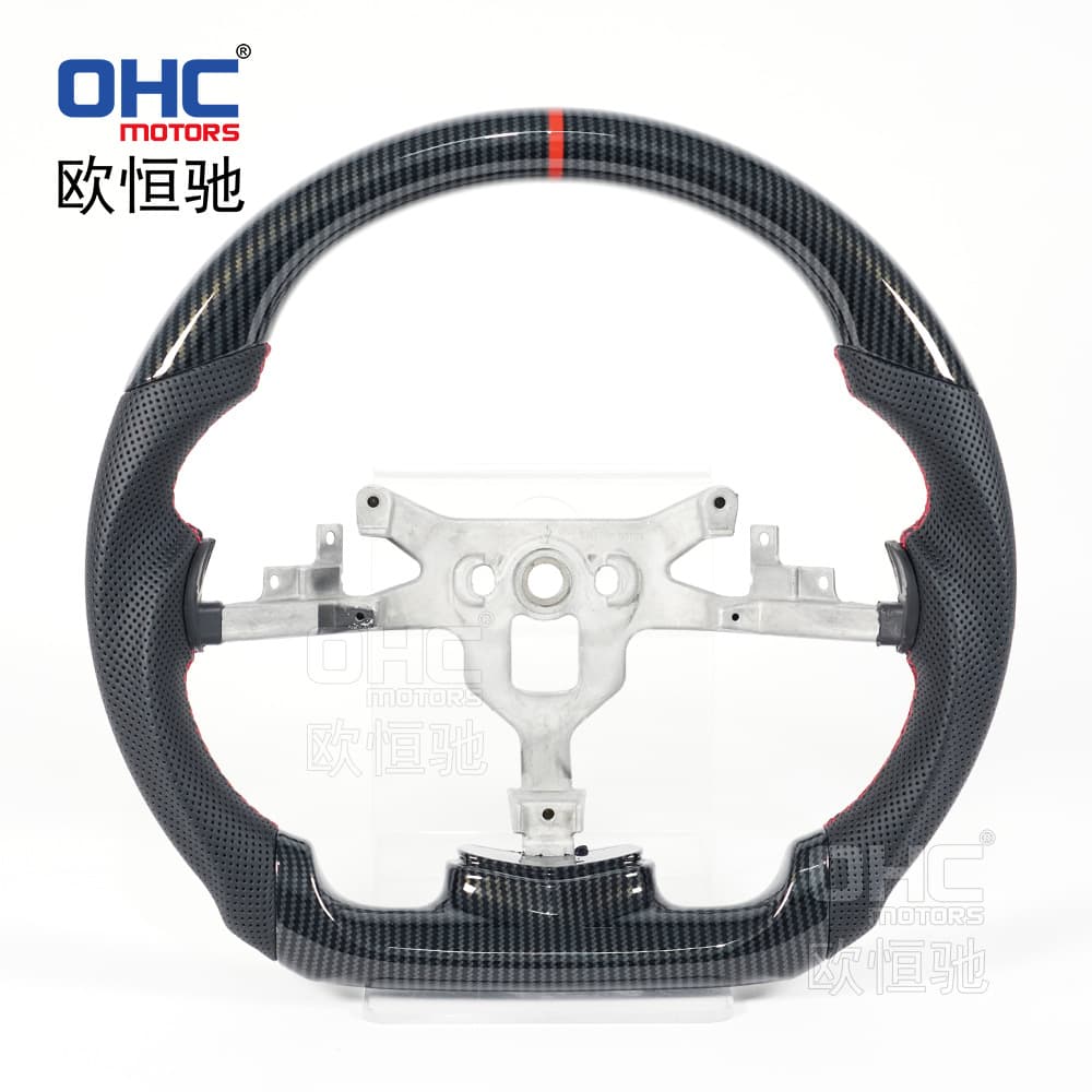 For 2007-2013 Chevrolet Corvette C6 Modified Upgrade Sport Wood Grain Transfer Car Steering Wheel