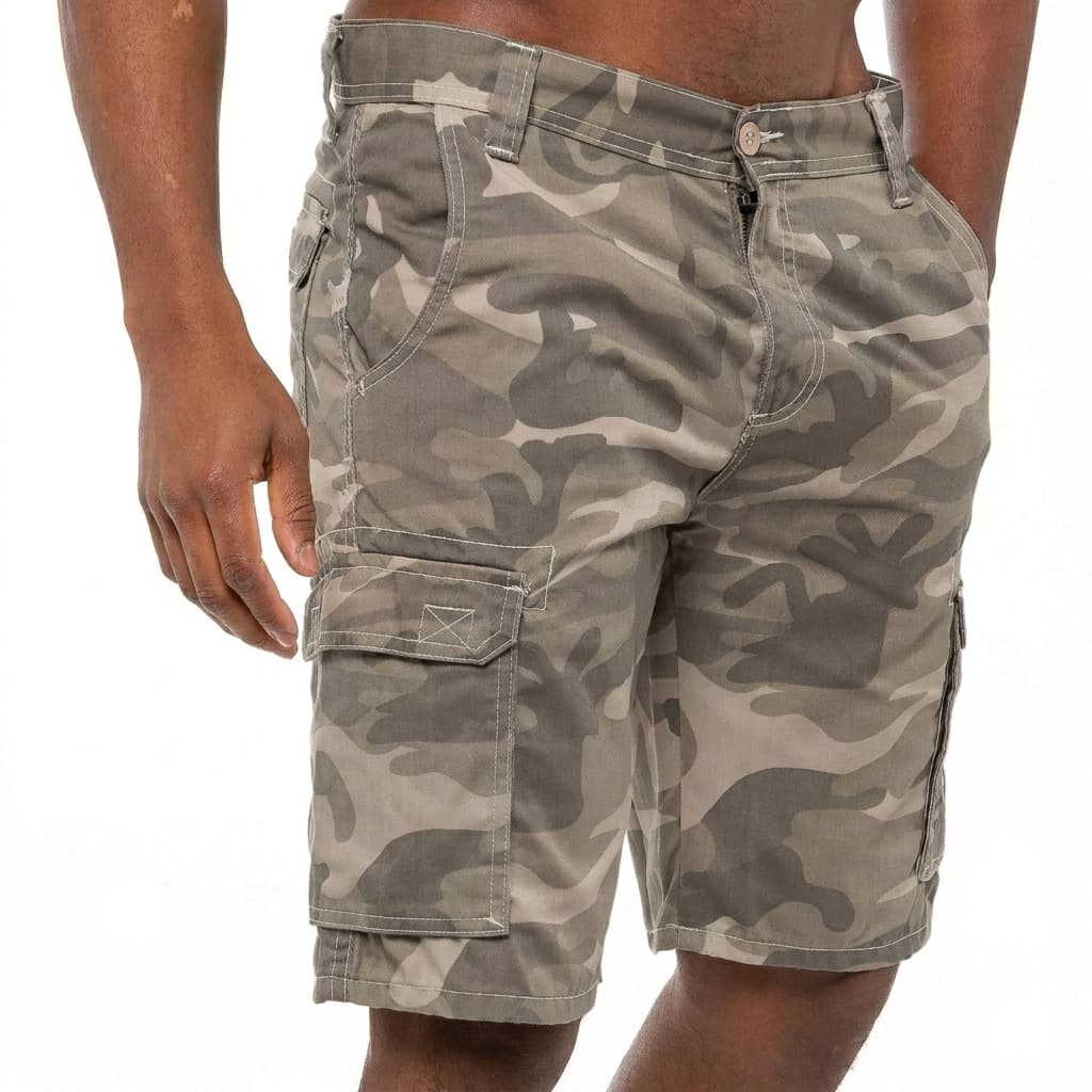 Cross-border camouflage cargo shorts for men in summer multi-pocket loose casual casual pants cross-border trendy men's shorts