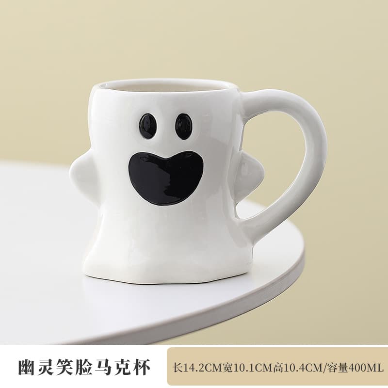 Best-selling Ceramic Mug, Cute Creative Halloween Prank Ghost Cup, Gift Idea