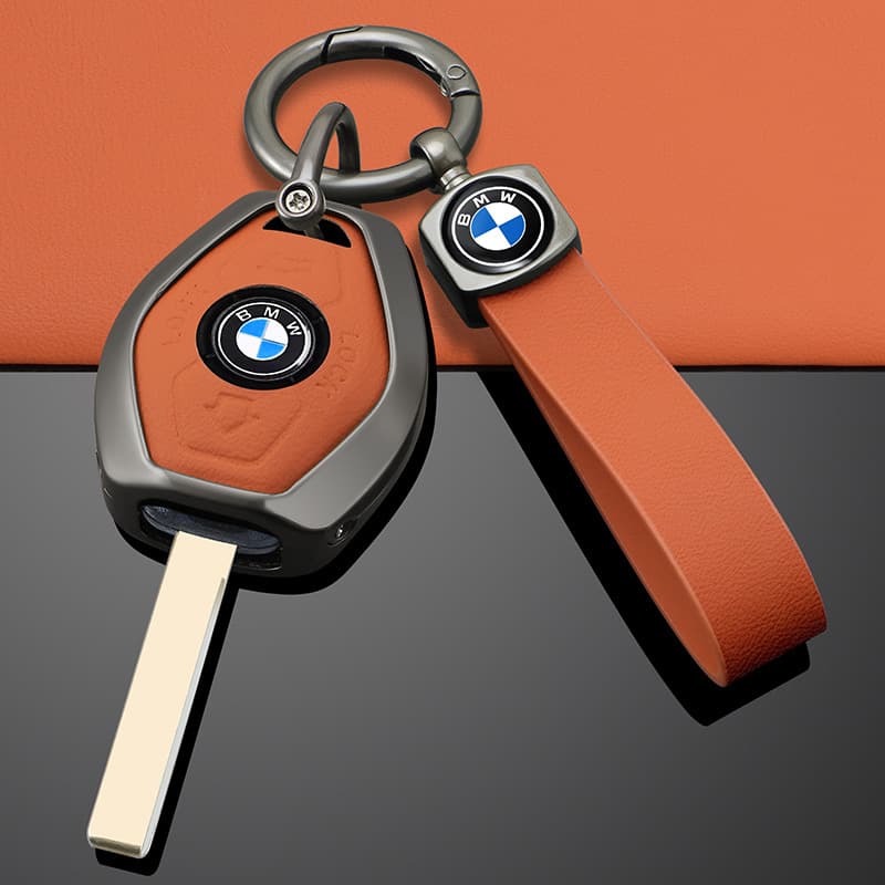 Compatible with BMW Old Model Flat Key Case for X3, 5, Z3, 4, 3, 5, 7 Series E38 E39 E46 E83 Car Key Cover