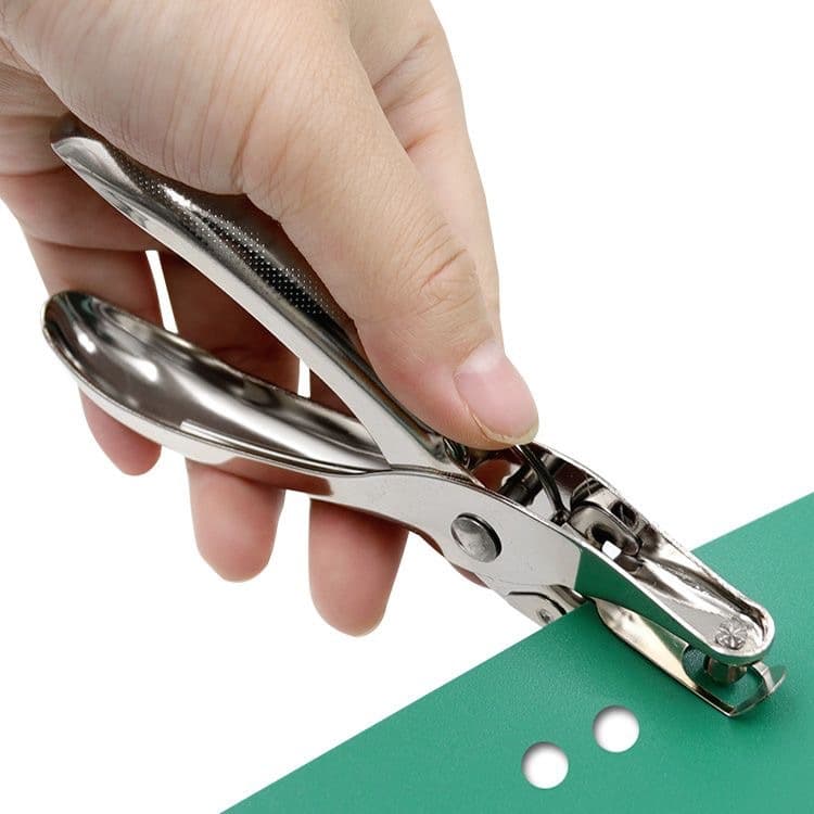 Metal Manual Single-Hole Punch for A4 Paper, Loose-Leaf Round Hole Puncher 6mm 3mm Binding Punch, Stationery Wholesale
