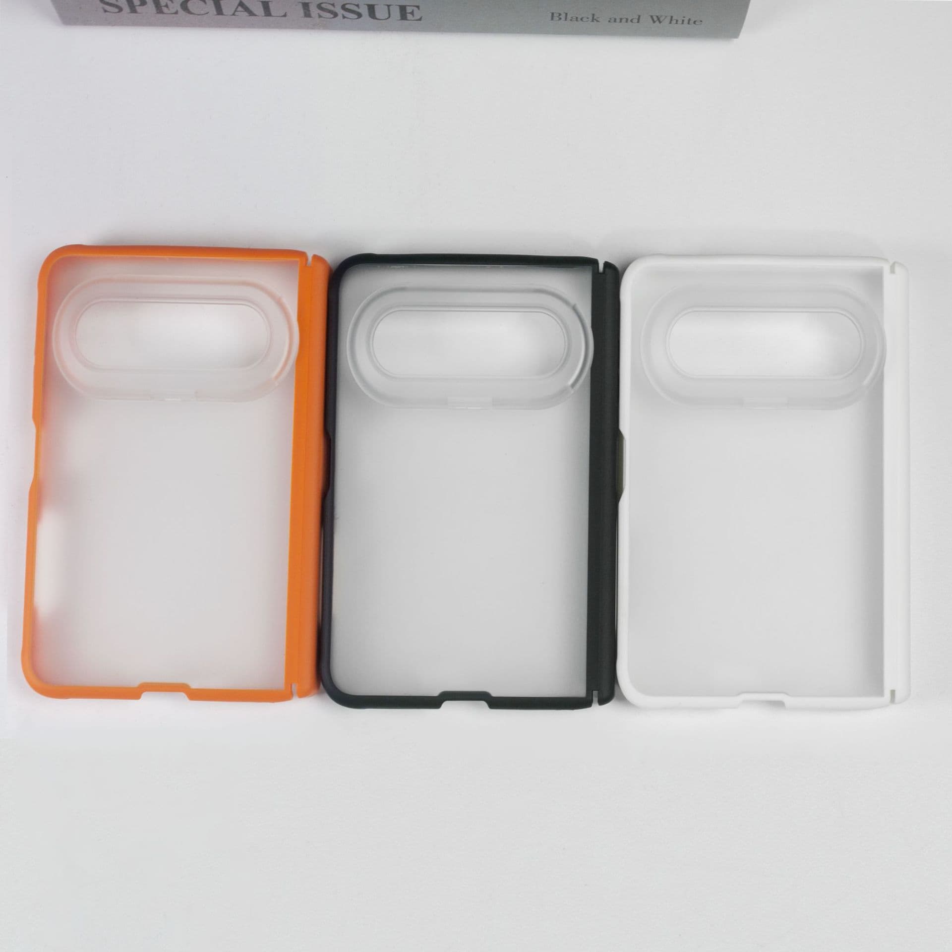 For Huawei Pura X Max Matte Skin Texture Phone Case Dual Hinge Hinge Foldable Transparent Anti-Fall Phone Case