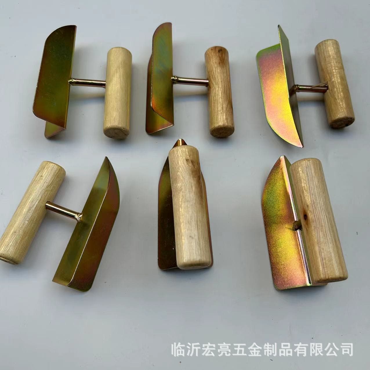 Wooden handle corner plaster, inside and outside corner plaster, mud board seam trowel, cement tool, wooden and steel.