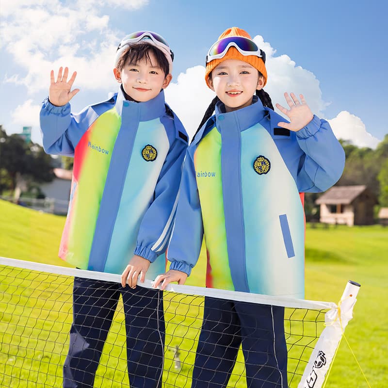 Kindergarten Uniforms Spring/Autumn Three-Piece Set Class Uniform Autumn/Winter Set, First Grade Elementary School Windbreaker School Uniform Teacher