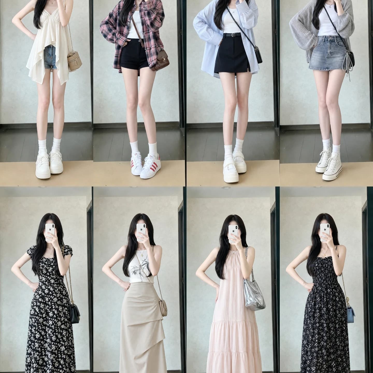 Thirteen Lines Summer New Brand Women's Tops Dresses Skirts Mixed Styles Bag Physical Store Live Streaming Booth Wholesale