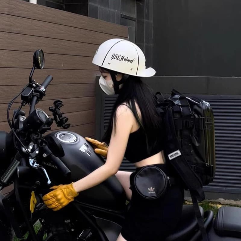 Motorcycle 3C helmet retro men's summer motorcycle half helmet personalized scoop helmet women's all-season couple baseball cap
