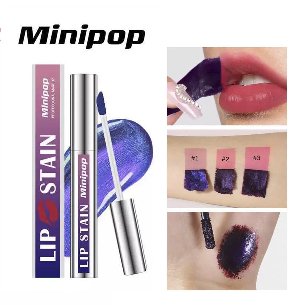 Cross-border makeup exclusive purple peel-off lip liner and lip color all-in-one for defining full, long-lasting color TEMU peel