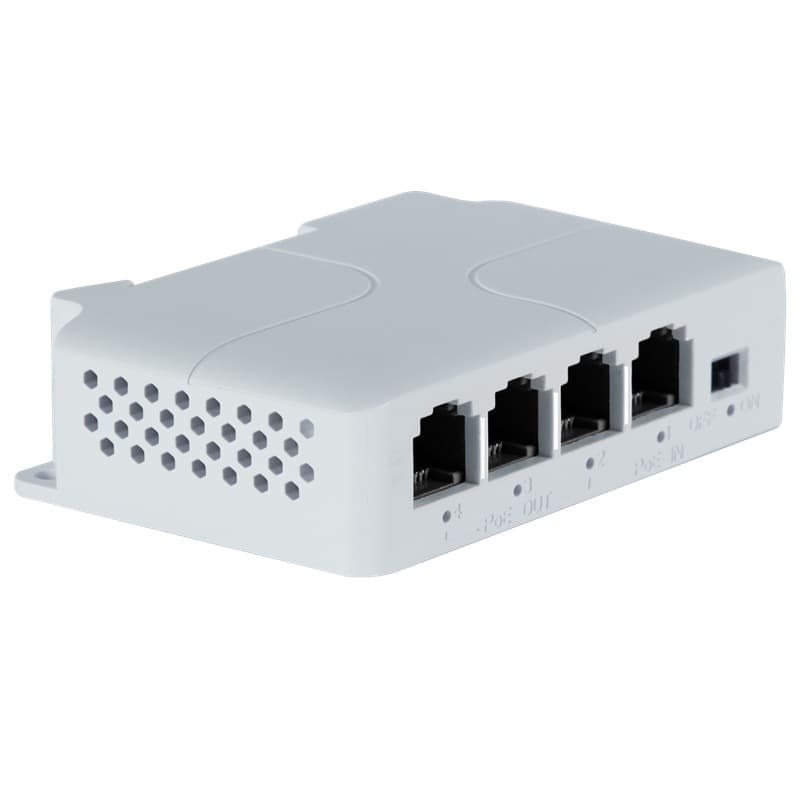 PoE 1-to-3 cascade PoE switch network signal extension repeater compatible with Hikvision and Dahua