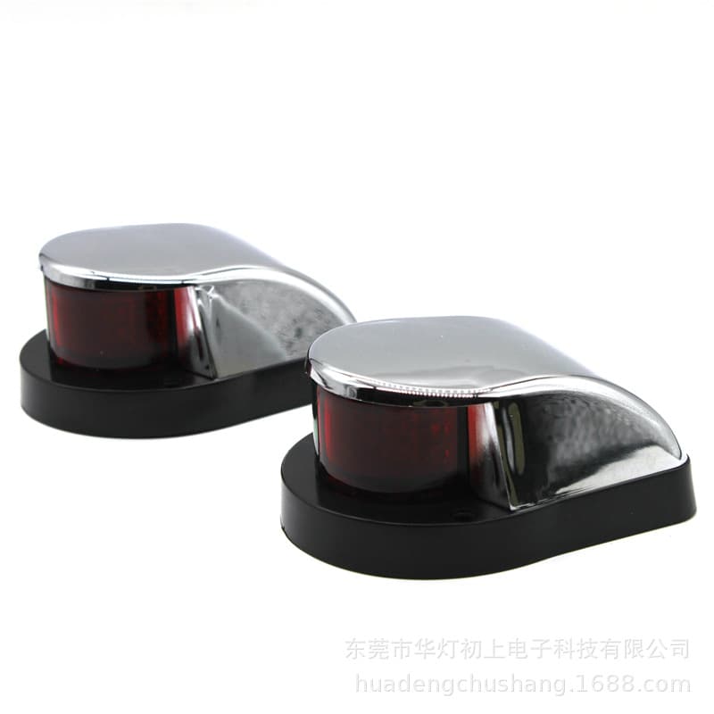 Best-selling DC12V 12LED Marine Navigation Light Boat Bow Light Red Green Side Light Signal Lamp for Small Boat Indicator