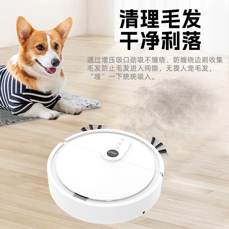 Cross-border Robotic Vacuum Cleaner Smart Pet Hair Cleaning Machine Home Sweeping, Suction, and Mopping All-in-One Automatic Cleaning