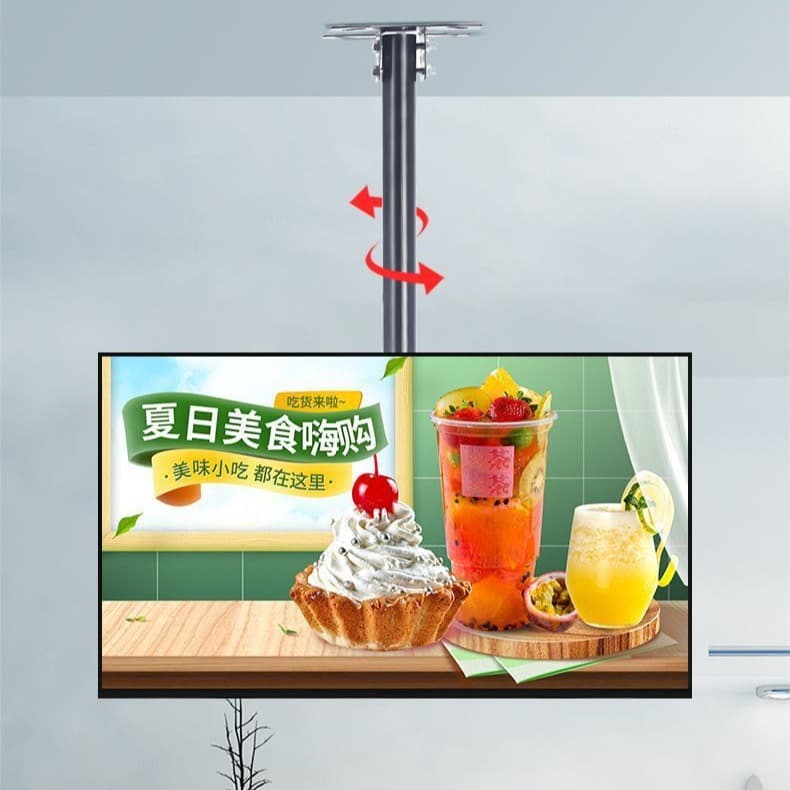 Cross-border Exclusive Multi-model Display Ceiling Mount Mall Restaurant Bubble Tea Shop Advertising Player Wall Mount Swivel Hanger