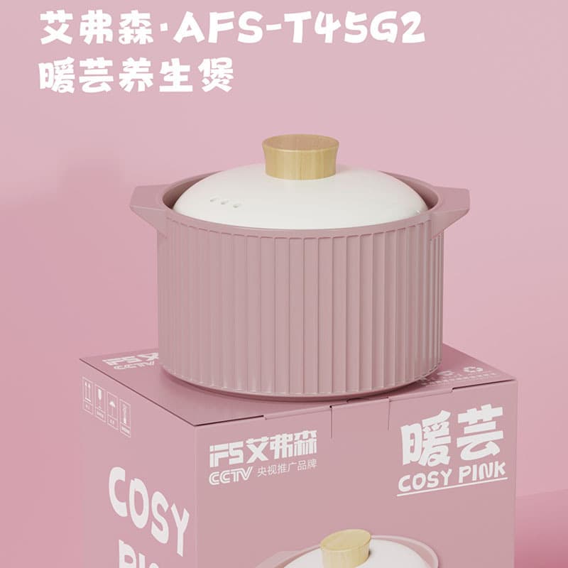 Mingshilang Large Capacity 4.5L High-Temperature Resistant Ceramic Stew Pot, Multi-Functional Household Pot for Simmering Herbal Medicine and Chicken Soup
